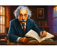 BACK TO VINTAGE Albert Einstein Poster A4 Retro Wall Art Featuring Iconic Portrait of the Renowned Physicist for Study Room Office or Science Inspired Interior Decor