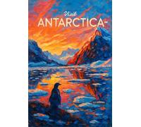 BACK TO VINTAGE Antarctic Landscape Featuring Silhouetted Penguin_result - A4 Travel City Poster Wall Art Home Decor Art Print Featuring Urban Landmarks and Global Views for Stylish Interior Display