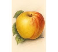 BACK TO VINTAGE Apple - A5 A4 A3 Fruit and Vegetable Poster Wall Art Featuring Colorful Produce Illustration for Kitchen or Dining Decor (A3 (420x297mm), High-resolution paper)