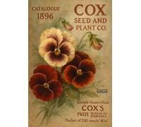 BACK TO VINTAGE CATALOGUE 1896 - A5 A4 A3 Retro Advertising Sign Poster with Flower Illustrations and Botanical Descriptions for Wall Decoration (A4 (297x210mm), High-resolution paper)