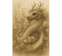 BACK TO VINTAGE Dragon - A5 A4 A3 Wildlife Poster Wall Art Featuring Wild Nature Illustration for Interior or Nature Themed Decor (A5 (210x148mm), High-resolution paper)