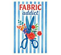 BACK TO VINTAGE FABRIC Addict - A5 A4 A3 Wall Art Motivational Poster for Daily Inspiration (A5 (210x148mm), High-resolution paper)