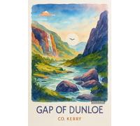 BACK TO VINTAGE Gap of Dunloe in Ireland - A4 Travel City Poster Wall Art Home Decor Art Print Featuring Iconic Landmarks and Global Destinations for Interiors Inspired by Culture and Exploration