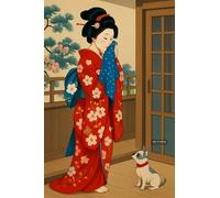 BACK TO VINTAGE Geisha - A5 A4 A3 Japanese Culture Poster Format with Traditional Motifs and Illustrations for Wall Decoration (A4 (297x210mm), High-resolution paper)
