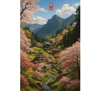 BACK TO VINTAGE Japanese Landscape - A5 A4 A3 Japanese Culture Poster Format with Traditional Motifs and Illustrations for Wall Decoration (A3 (420x297mm), High-resolution paper)