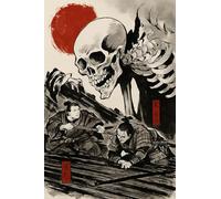 BACK TO VINTAGE Japanese Myths and Legends - A5 A4 A3 Japanese Culture Poster Format with Traditional Motifs and Illustrations for Wall Decoration (A5 (210x148mm), High-resolution paper)