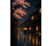 BACK TO VINTAGE Japanese Street - A5 A4 A3 Japanese Culture Poster Format with Traditional Motifs and Illustrations for Wall Decoration (A5 (210x148mm), High-resolution paper)