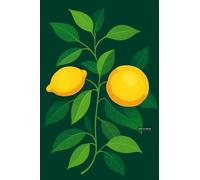 BACK TO VINTAGE Lemon - A5 A4 A3 Fruit and Vegetable Poster Wall Art Featuring Colorful Produce Illustration for Kitchen or Dining Decor (A4 (297x210mm), High-resolution paper)