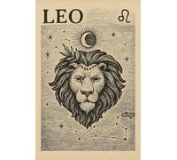 BACK TO VINTAGE LEO - A5 A4 A3 Zodiac Poster A4 Wall Art Celestial Illustration with All Twelve Astrology Signs Stars Moon and Sun for Mystic Cosmic Decor (A4 (297x210mm), High-resolution paper)