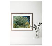 BACK TO VINTAGE Lilac Bush, 1889 - Van Gogh, A4 Wall Art,Painter, High Resolution, Home Decor for Living Room, Office, Art, No Frame Include