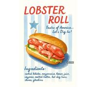BACK TO VINTAGE LOBSTER ROLL - A5 A4 A3 Food and Drink Poster Wall Art Home Decor Featuring Delicious Desserts Coffee and Classic Culinary Inspiration for Kitchen Style