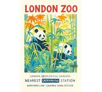 BACK TO VINTAGE LONDON ZOO - A5 A4 A3 Cute Cats and Funny Animals Poster Wall Art Home Decor Art Print Featuring Playful Pets and Adorable Creatures for Living Room