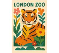 BACK TO VINTAGE LONDON ZOO - A5 A4 A3 Cute Cats and Funny Animals Poster Wall Art Home Decor Art Print Featuring Playful Pets and Adorable Creatures for Living Room