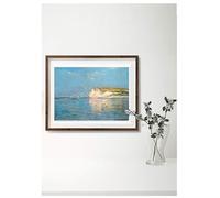 BACK TO VINTAGE Low Tide at Pourville - Cloude Monet, A4 Wall Art,Painter, High Resolution, Home Decor for Living Room, Office, Art, Famous Artists, No Frame Include