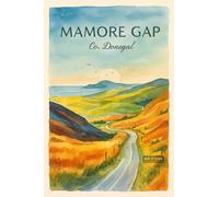 BACK TO VINTAGE Mamore Gap in Co Donegal - A4 Travel City Poster Wall Art Home Decor Art Print Featuring Iconic Landmarks and Global Destinations for Interiors Inspired by Culture and Exploration