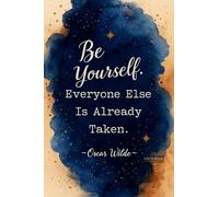BACK TO VINTAGE Motivational Quote Poster Featuring Oscar Wilde's Inspiring Words - Elegant Motivational Speech Poster A4 Wall Art for Daily Inspiration in Home Office or Personal Growth Space