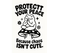 BACK TO VINTAGE PROTECTY YOUR PEACE Because chaos ISN'T CUTE - A5 A4 A3 Wall Art Motivational Poster for Daily Inspiration (A4 (297x210mm), High-resolution paper)