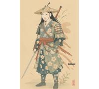 BACK TO VINTAGE Samurai - A5 A4 A3 Japanese Culture Poster Format with Traditional Motifs and Illustrations for Wall Decoration (A3 (420x297mm), High-resolution paper)