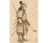 BACK TO VINTAGE Samurai - A5 A4 A3 Japanese Culture Poster Format with Traditional Motifs and Illustrations for Wall Decoration (A5 (210x148mm), High-resolution paper)
