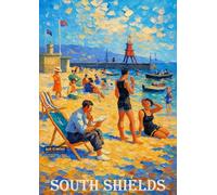 BACK TO VINTAGE South Shields Travel - A4 Travel City Poster Wall Art Home Decor Art Print with Iconic Landmarks and Global Views for Culture Inspired