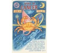 BACK TO VINTAGE SPIRIT OF CANCER - A5 A4 A3 Tarot Card and Zodiac Sign Poster Wall Art Home Decor Featuring Mystical Astrology and Esoteric Symbols for Spiritual Spaces