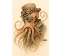 BACK TO VINTAGE Steampunk - A5 A4 A3 Wildlife Poster Wall Art Featuring Wild Nature Illustration for Interior or Nature Themed Decor (A5 (210x148mm), High-resolution paper)