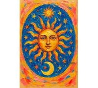 BACK TO VINTAGE Sun and Moon - A5 A4 A3 Tarot Card and Zodiac Sign Poster Wall Art Home Decor Featuring Mystical Astrology and Esoteric Symbols for Spiritual Spaces