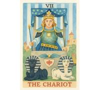 BACK TO VINTAGE THE CHARIOT - A5 A4 A3 Tarot Card and Zodiac Sign Poster Wall Art Home Decor Featuring Mystical Astrology and Esoteric Symbols for Spiritual Spaces