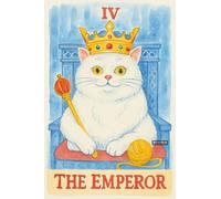 BACK TO VINTAGE THE EMPEROR - A5 A4 A3 Tarot Card and Zodiac Sign Poster Wall Art Home Decor Featuring Mystical Astrology and Esoteric Symbols for Spiritual Spaces