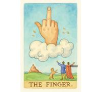 BACK TO VINTAGE THE FINGER - A5 A4 A3 Tarot Card and Zodiac Sign Poster Wall Art Home Decor Featuring Mystical Astrology and Esoteric Symbols for Spiritual Spaces