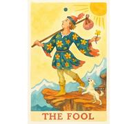 BACK TO VINTAGE THE FOOL - A5 A4 A3 Tarot Card and Zodiac Sign Poster Wall Art Home Decor Featuring Mystical Astrology and Esoteric Symbols for Spiritual Spaces