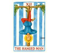BACK TO VINTAGE THE HANGED MAN - A5 A4 A3 Tarot Card and Zodiac Sign Poster Wall Art Home Decor Featuring Mystical Astrology and Esoteric Symbols for Spiritual Spaces
