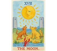 BACK TO VINTAGE THE MOON - A5 A4 A3 Tarot Card and Zodiac Sign Poster Wall Art Home Decor Featuring Mystical Astrology and Esoteric Symbols for Spiritual Spaces
