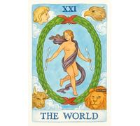 BACK TO VINTAGE THE WORLD - A5 A4 A3 Tarot Card and Zodiac Sign Poster Wall Art Home Decor Featuring Mystical Astrology and Esoteric Symbols for Spiritual Spaces