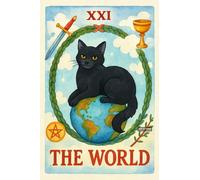 BACK TO VINTAGE THE WORLD - A5 A4 A3 Tarot Card and Zodiac Sign Poster Wall Art Home Decor Featuring Mystical Astrology and Esoteric Symbols for Spiritual Spaces