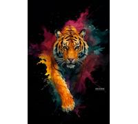 BACK TO VINTAGE Tiger - A5 A4 A3 Cat Poster Wall Art Featuring Illustration of Cats for Home or Office Interior Decoration (A4 (297x210mm), High-resolution paper)