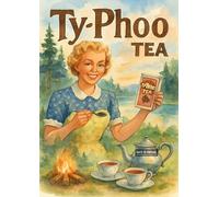 BACK TO VINTAGE Typhoo Tea Retro Classic Art Poster - A4 Typhoo Tea Poster Retro Advertising Style Wall Art Ideal for Kitchen Diner or Collector of Classic British Food and Drink Prints