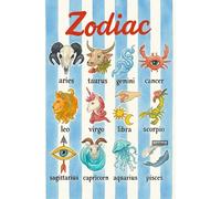 BACK TO VINTAGE Zodiac - A5 A4 A3 Tarot Card and Zodiac Sign Poster Wall Art Home Decor Featuring Mystical Astrology and Esoteric Symbols for Spiritual Spaces