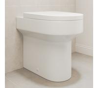 Back to Wall Rimless Comfort Height Toilet with Soft Close Seat - Pendle