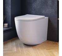 Back to Wall Rimless Toilet and Soft Close Seat - Roma