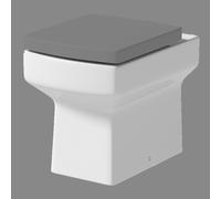 Back to Wall Toilet BTW Bathroom Modern Pan Square Cloakroom Soft Close Seat
