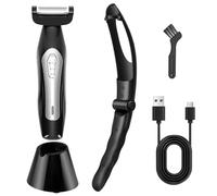Back Trimmer for Men Extreme Reach Removable Handle Power Burst Wet Dry Use Men Back Groomer