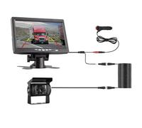 Back up Camera Truck Reversing Camera With 7" Monitor 12-24V Infrared Night For Vision Camera With Screen Universal(KT-BUS-700H-CL-15M)