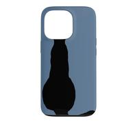 Back View Of An Insubordinate Cat Black Silhouette Case for iPhone 13 Pro