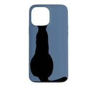 Back View Of An Insubordinate Cat Black Silhouette Case for iPhone 13 Pro Max