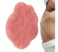 Back Wash Pad - Shower Brush, Skin Cleaning Cushion, Soft Silicone Dead Cell Remover, Long Range Wash Mat with Vacuum, Bath Accessories for Adults, Seniors, Upper Body, Legs, Feet