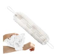 Back Washer | 2 in 1 Bath Sponge | Body Scrub Puff with Rope Handles, Quick Drying Cleaner Sponge for Dead Skin Removal