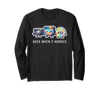 Back When It Worked Funny VHS Beta LaserDisc 80s Nostalgia Long Sleeve T-Shirt