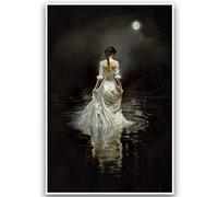 Back Woman Wall Art Women Into The Dark Waters Poster 16x24 Inch Unframed