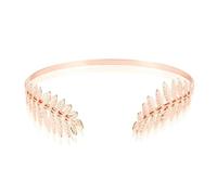Back-worn Leaf Metal Headband,Fashion Gold Leaf Back-Worn Goddess Headpieces,Adjustable Bridal Wedding Headpieces Jewelry For Womens Wedding(Rose Gold)